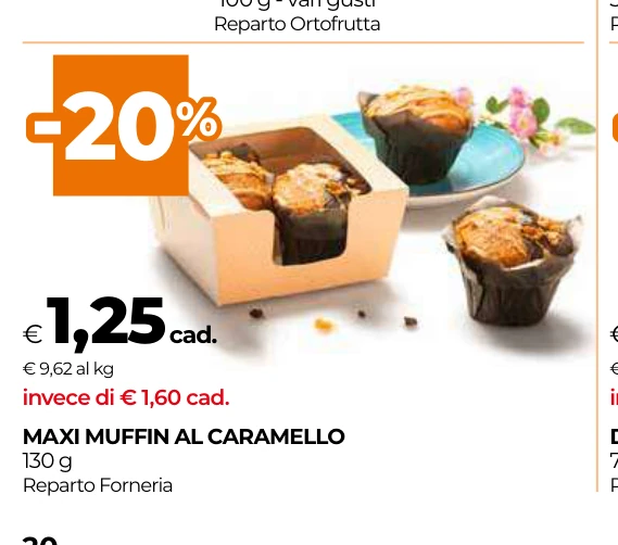 MAXI MUFFIN AL CARAMELLO