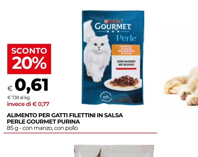 ALIMENTO PER GATTI FILETTINI IN SALSA PERLE GOURMET PURINA
