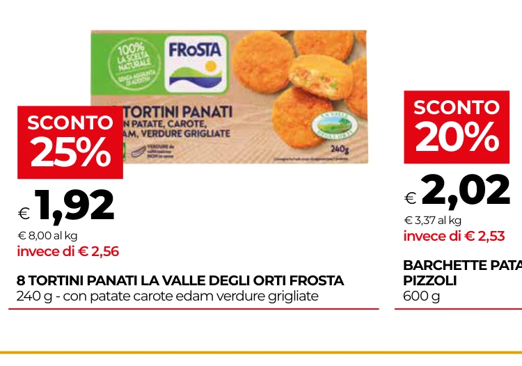 8 TORTINI PANATI LA VALLE DEGLI ORTI FROSTA