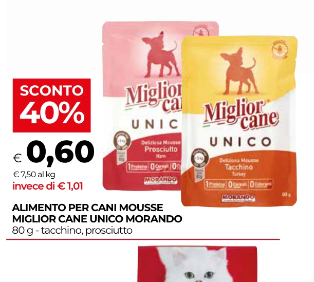 ALIMENTO PER CANI MOUSSE MIGLIOR CANE UNICO MORANDO