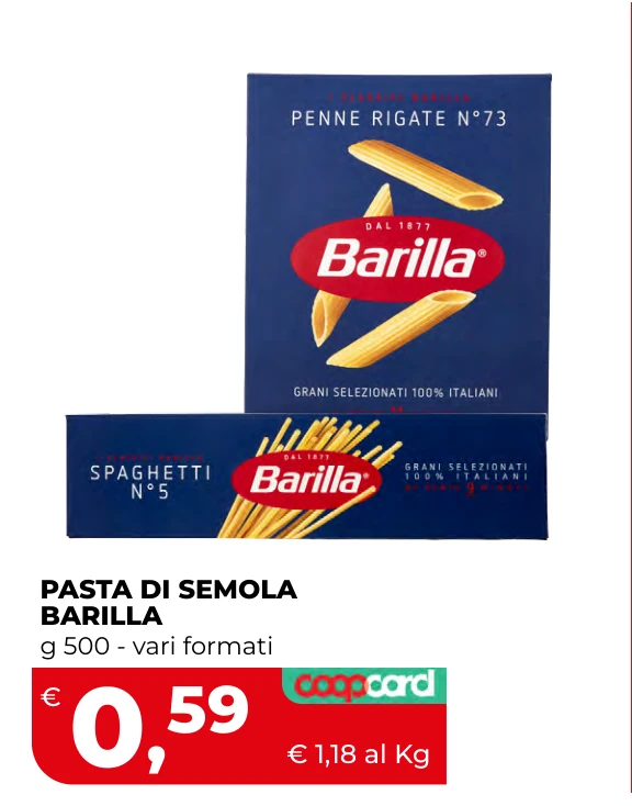 PASTA DI SEMOLA BARILLA