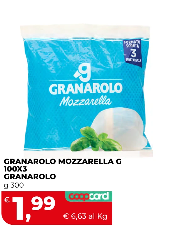 GRANAROLO MOZZARELLA G 100X3 GRANAROLO