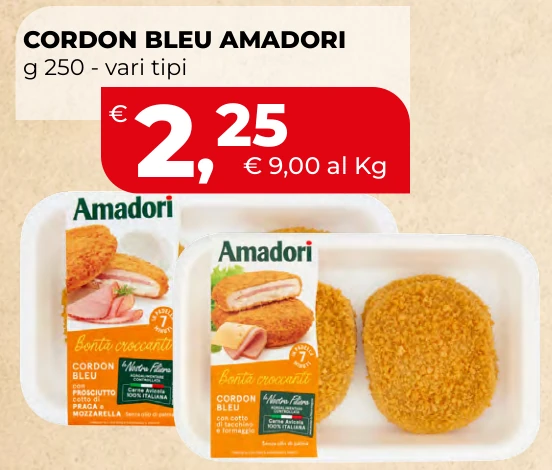 CORDON BLEU AMADORI g 250 - vari tipi