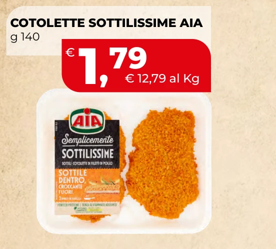 COTOLETTE SOTTILISSIME AIA