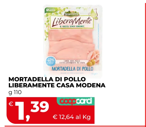 MORTADELLA DI POLLO LIBERAMENTE CASA MODENA