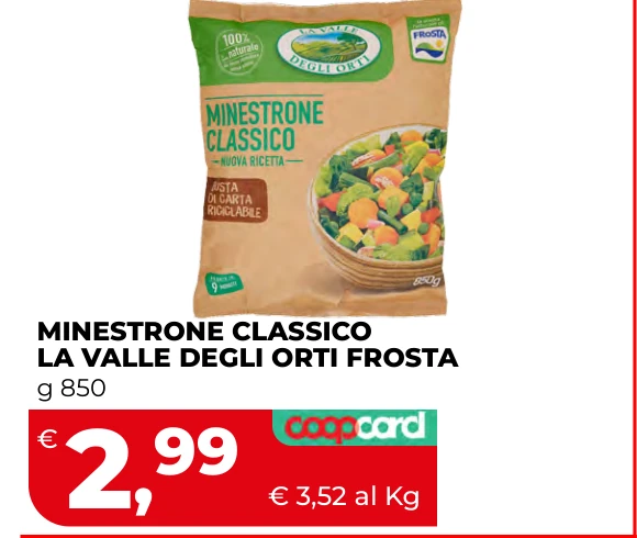 MINESTRONE CLASSICO LA VALLE DEGLI ORTI FROSTA