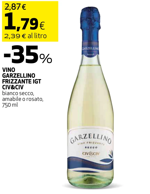 VINO GARZELLINO FRIZZANTE IGT CIV&CIV