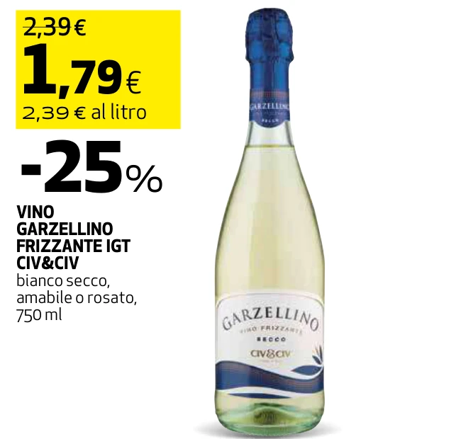 VINO GARZELLINO FRIZZANTE IGT CIV&CIV