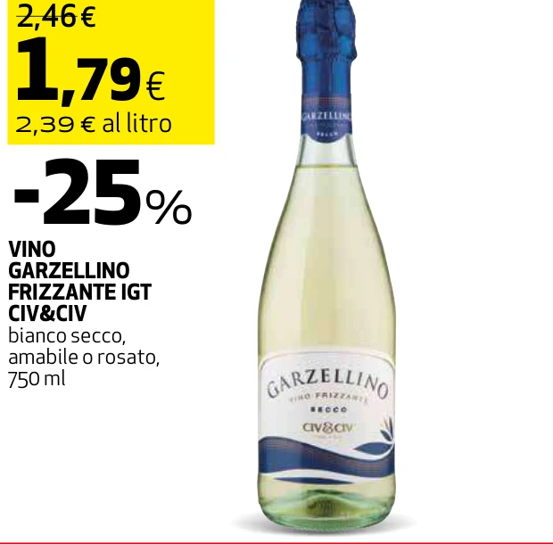VINO GARZELLINO FRIZZANTE IGT CIV&CIV