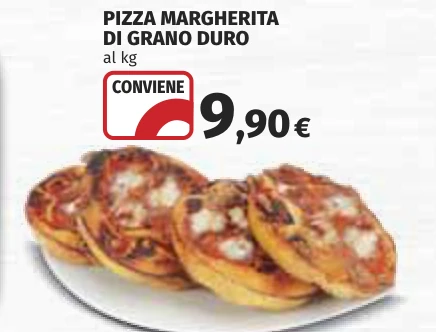 PIZZA MARGHERITA DI GRANO DURO
