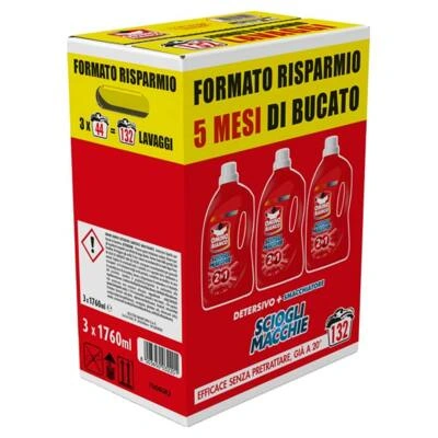 DETERSIVO LIQUIDO PER LAVATRICE SMACCHIANTE - OMINO BIANCO