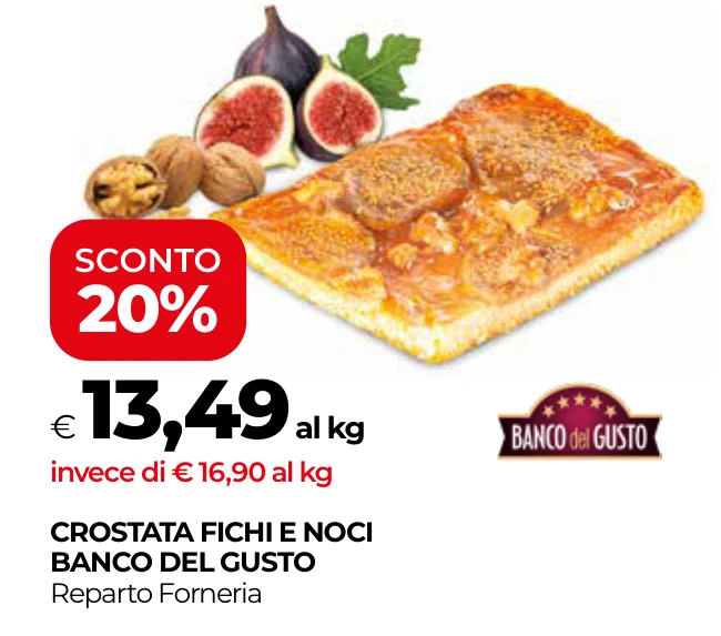 CROSTATA FICHI E NOCI BANCO DEL GUSTO