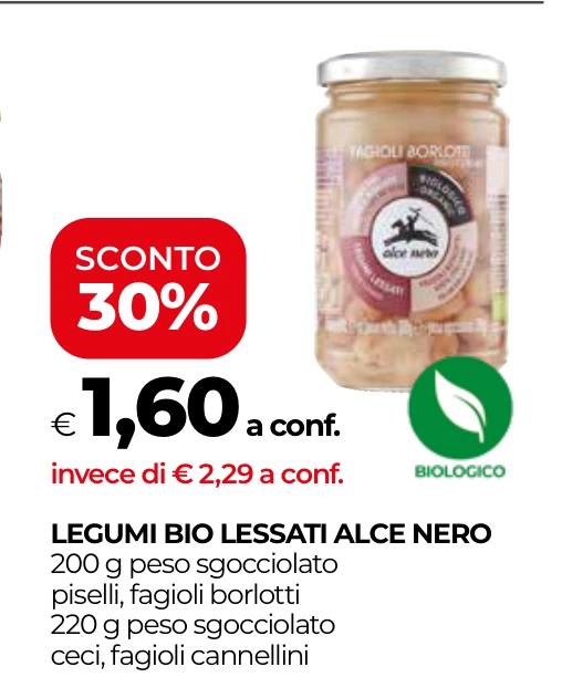 LEGUMI BIO LESSATI ALCE NERO