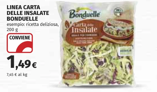 LINEA CARTA DELLE INSALATE BONDUELLE