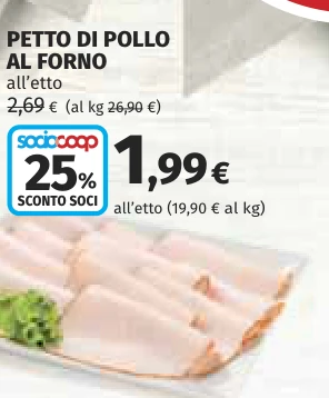 PETTO DI POLLO AL FORNO ALL ETTO