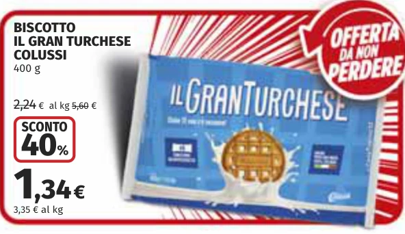 BISCOTTO IL GRAN TURCHESE COLUSSI