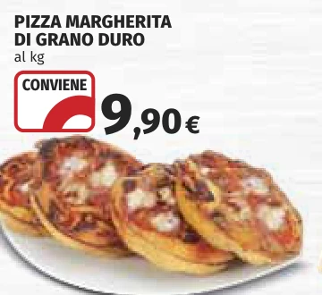 PIZZA MARGHERITA DI GRANO DURO