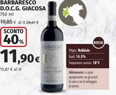 BARBARESCO D.O.C.G. GIACOSA