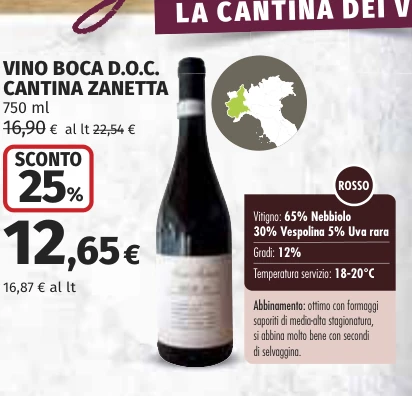 VINO BOCA D.O.C. CANTINA ZANETTA