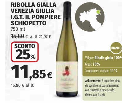 RIBOLLA GIALLA VENEZIA GIULIA I.G.T. IL POMPIERE SCHIOPETTO