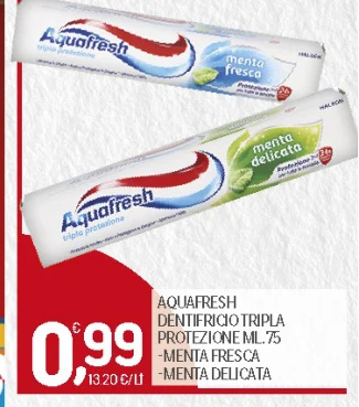 Aquafresh CartaPiu COMPATTO Aquafresh