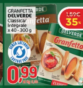 RDE CRANFETTA DELVERDE Classica/ Integrale x40-300g