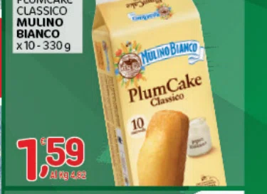 MULINO BIANCO MUINOBIANCO x10-330g PlumCake Classico