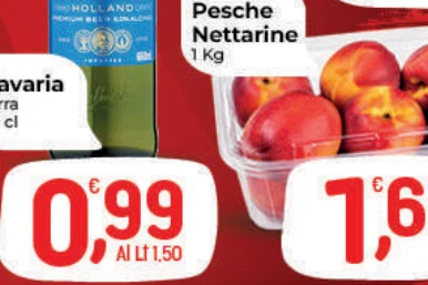Nettarine 6.63 Al kg 1Kg Bavaria Birra 66 cl