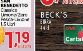 Classico The BECK'S Limone/Zero Pesca-Limone ZERO