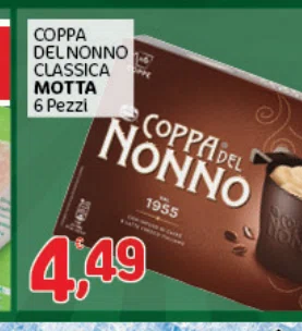 COPPA DELNONNO CLASSICA MOTTA 6Pezzi