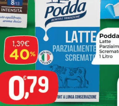 INTENSITA anme dnin 11.98 Al Kg LATTE PARZIALMENTE SCREMATO