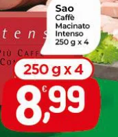 Caffe Macinato en Intenso 250gx4 Pru Co