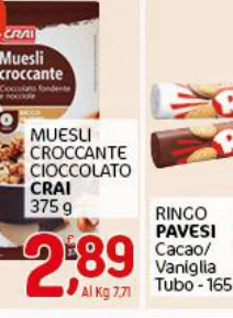 CRA Muesli croccante MUESUI CROCCANTE CIOCCOLATO