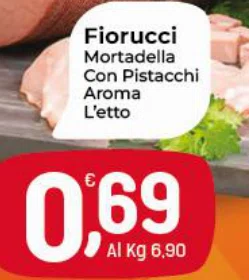 Fiorucci Mortadella ConPistacchi Aroma L'etto