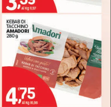 Al kg ,97 KEBABDI TACCHINO madori AMADORI
