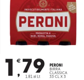 Peroni Birra Classica 33 cl x 3