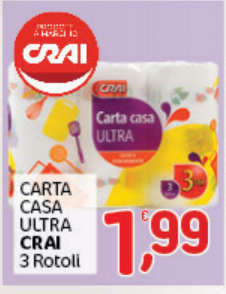 Crai Carta Casa Ultra, 3 rotoli