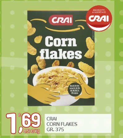 Crai Corn Flakes, 375 g