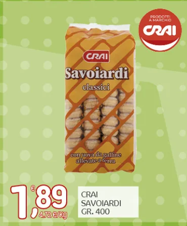 Crai Savoiardi, 400 g