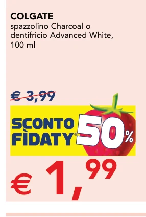 COLGATE spazzolino Charcoal o dentifricio Advanced White, 100 ml