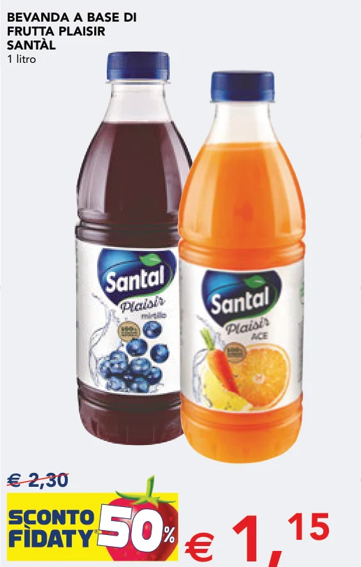 BEVANDA A BASE DI FRUTTA PLAISIR SANTÀL 1 litro