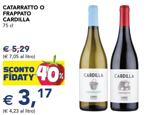 CATARRATTO O FRAPPATO CARDILLA 75 cl