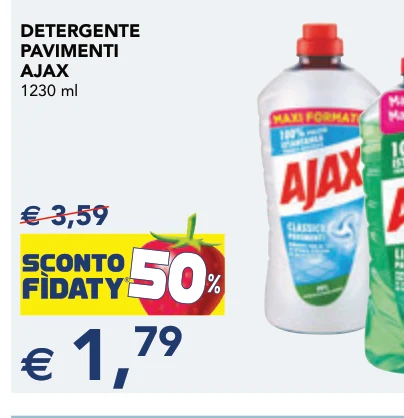 DETERGENTE PAVIMENTI AJAX 1230 ml