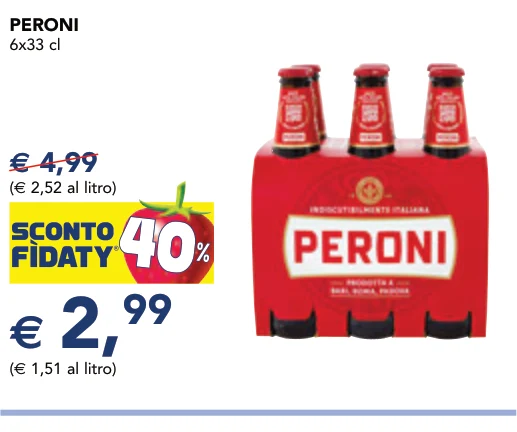 PERONI 6x33 cl