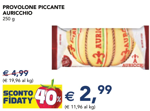 PROVOLONE PICCANTE AURICCHIO 250 g