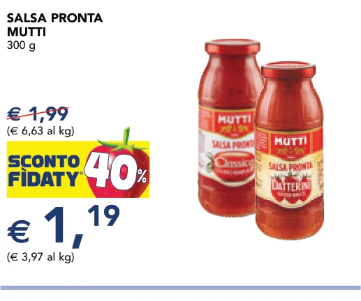 SALSA PRONTA MUTTI 300 g