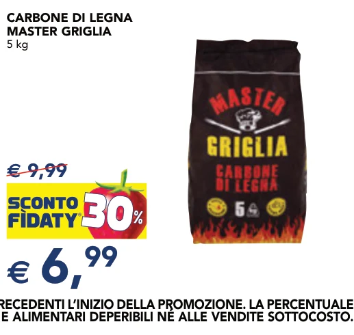 CARBONE DI LEGNA MASTER GRIGLIA 5 kg