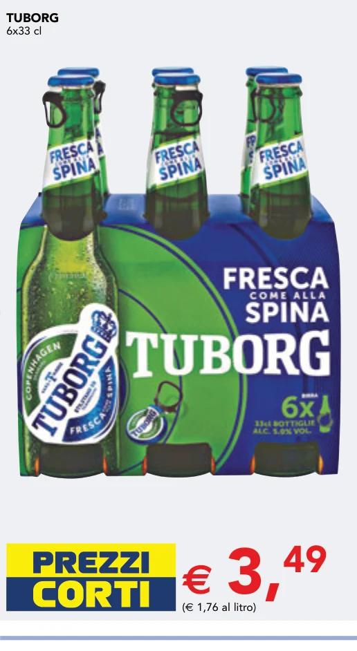 TUBORG 6x33 cl