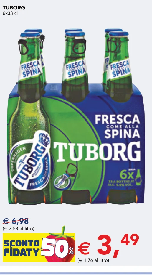 TUBORG 6x33 cl