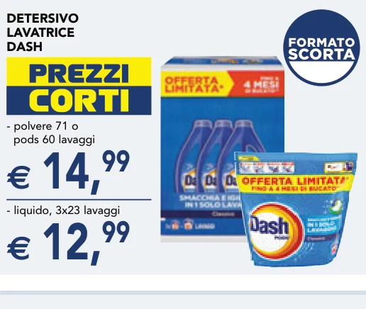 DETERSIVO LAVATRICE DASH